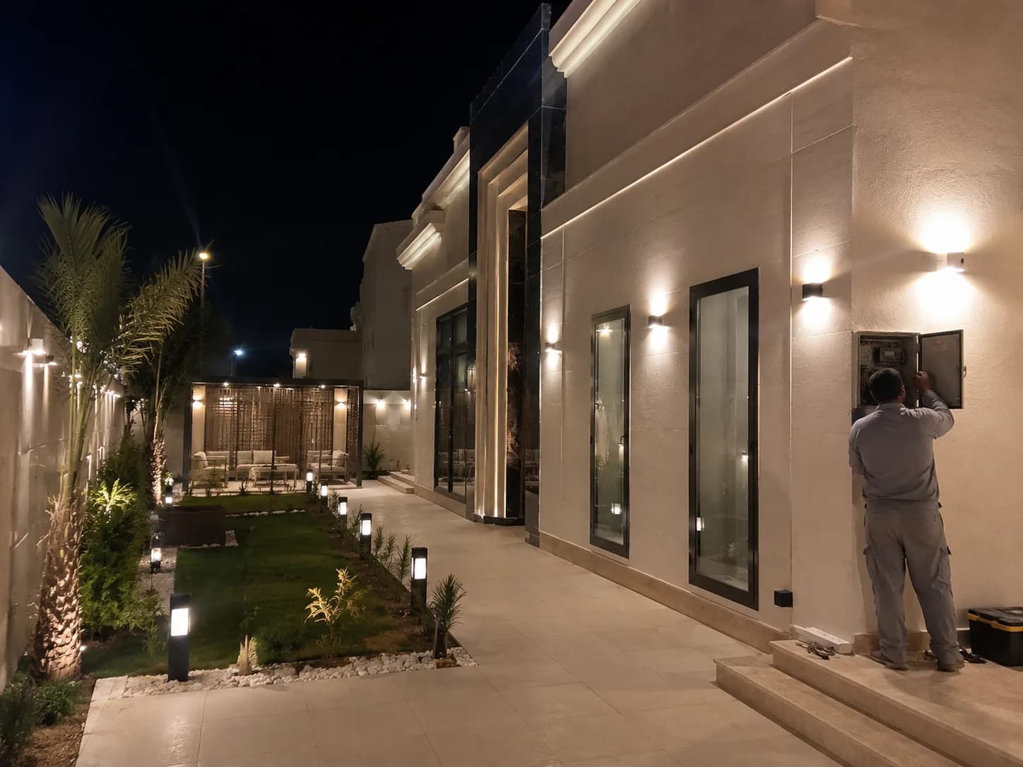 تنسيق الحدائق والخدمات الخارجية